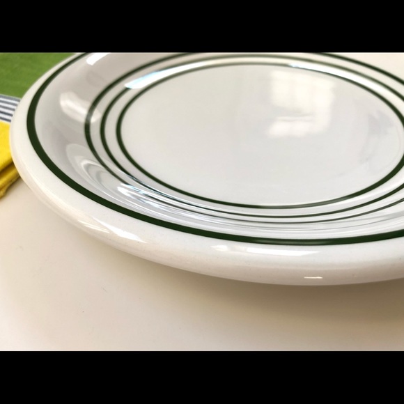 (Set of 4) La Primula Hand Painted Dinner Plates w/Green Bands Made in Italy - Picture 4 of 8